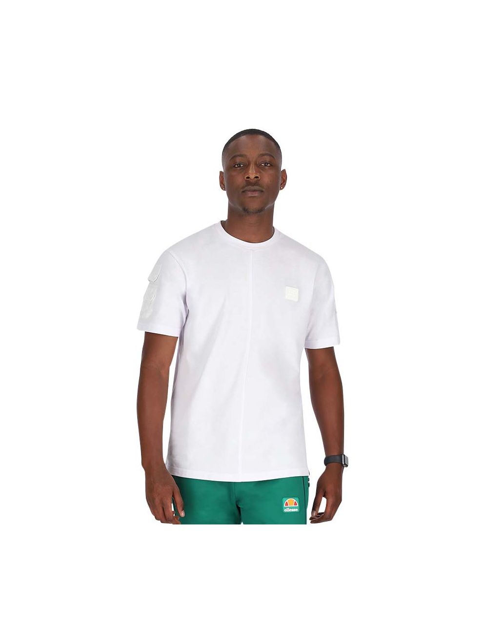 Shop Ellesse Split Mens T-Shirt White