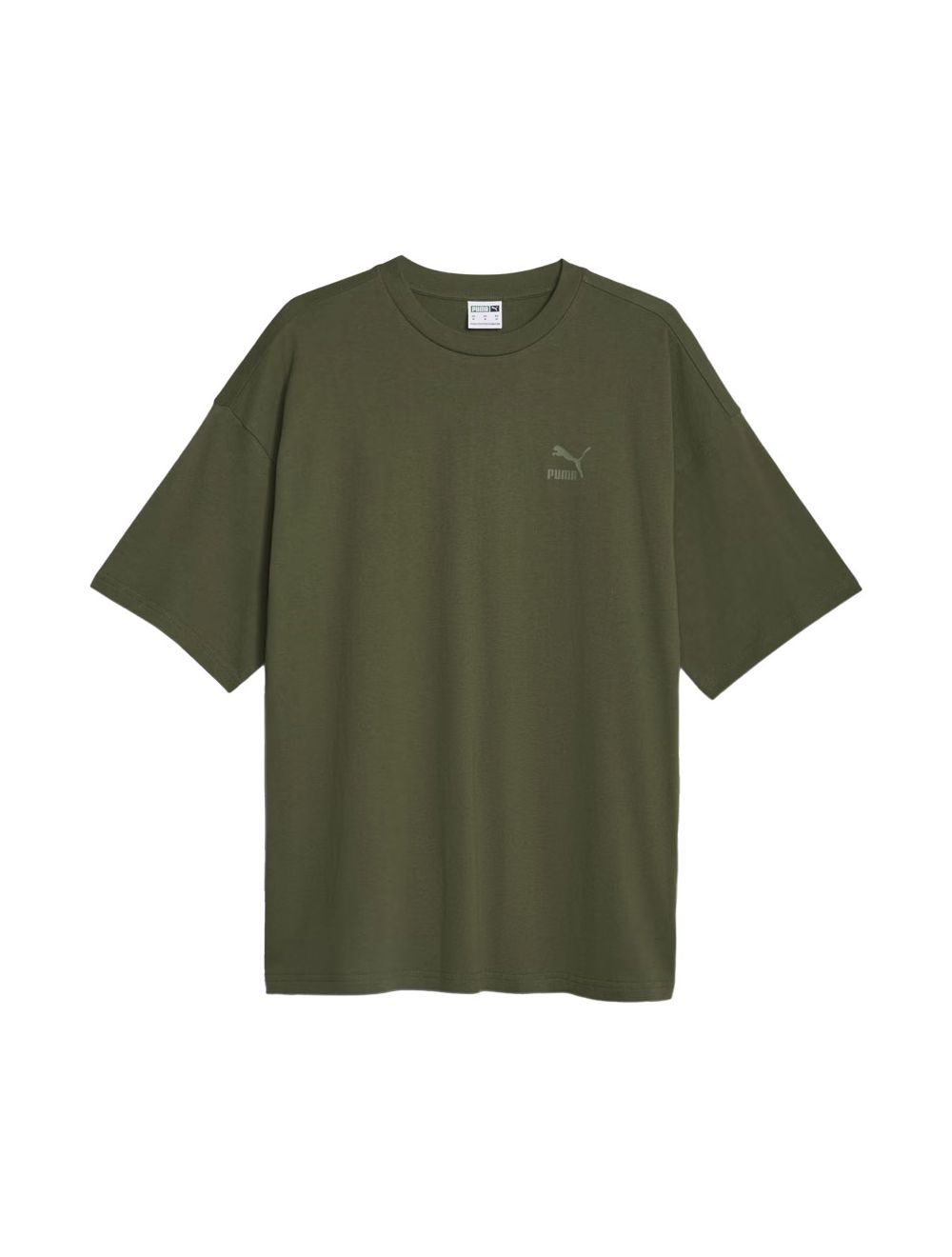 Shop Puma Better Classics Oversized Mens T-Shirt Myrtle Green | S