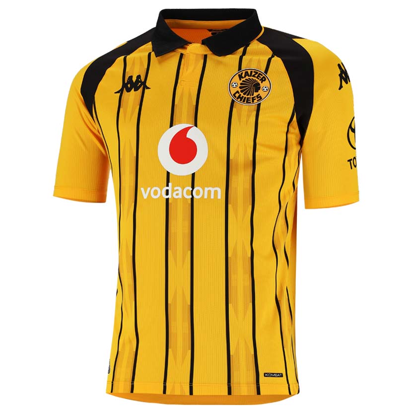 Kappa Kaizer Chiefs Kombat 2026/27 Home Jersey Mens Yellow Black