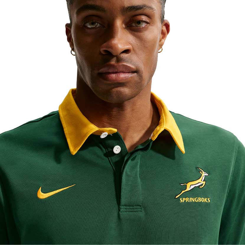 Nike Springboks 25/26 Home Long Sleeve Jersey Mens Green/Gold