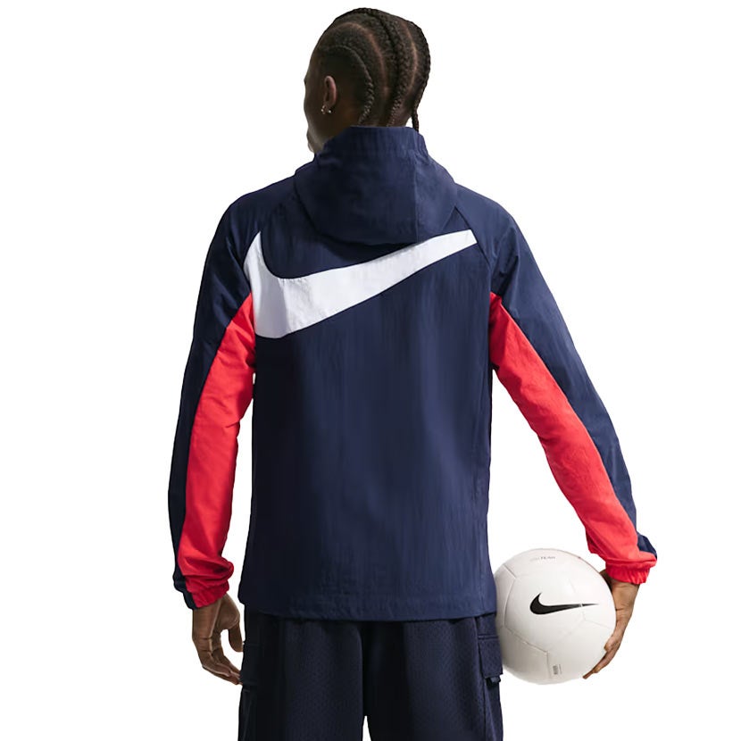 Nike England AWF Woven Soccer Jacket Mens Navy/Red | Studio 88