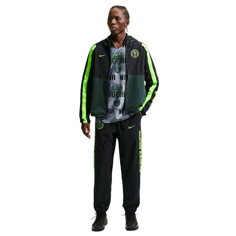 Nike Nigeria Energy Dri-FIT Soccer Jacket Mens Black/Green | Studio 88