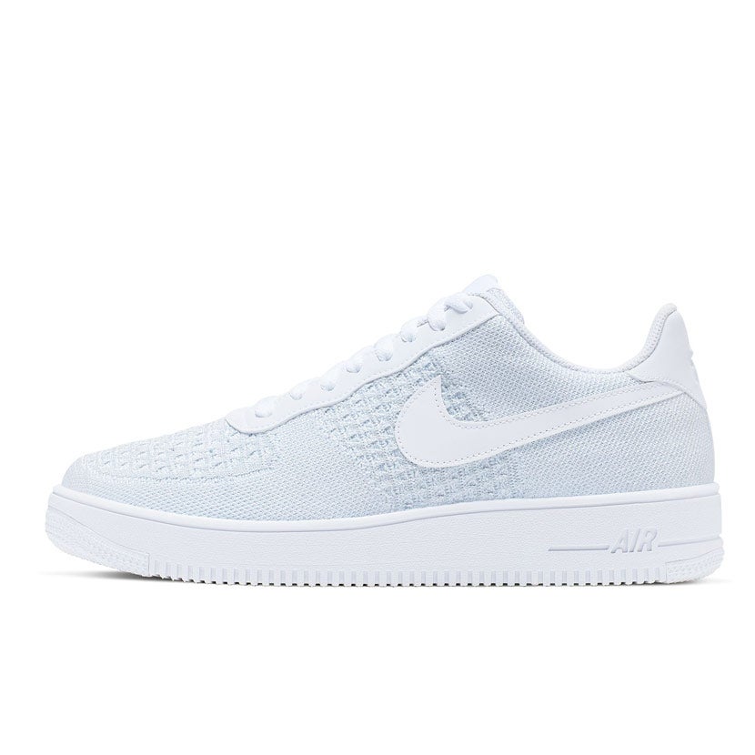 Nike Air Force 1 Flyknit 2.0 Sneaker Mens White/Platinum | Studio 88