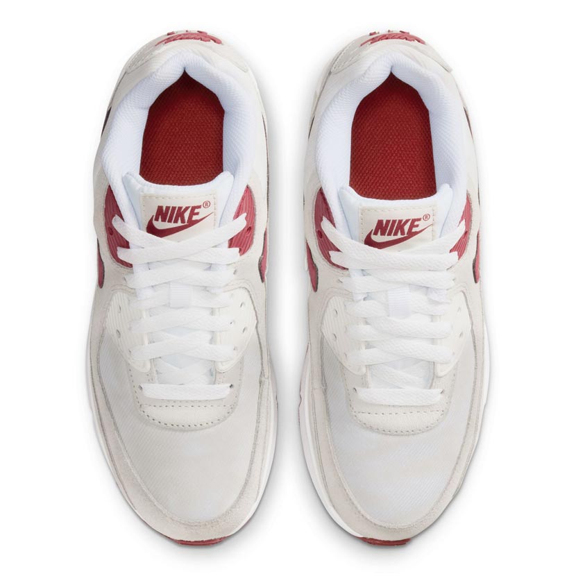 Nike Air Max 90 SE Sneaker Youth White/Crimson | Studio 88