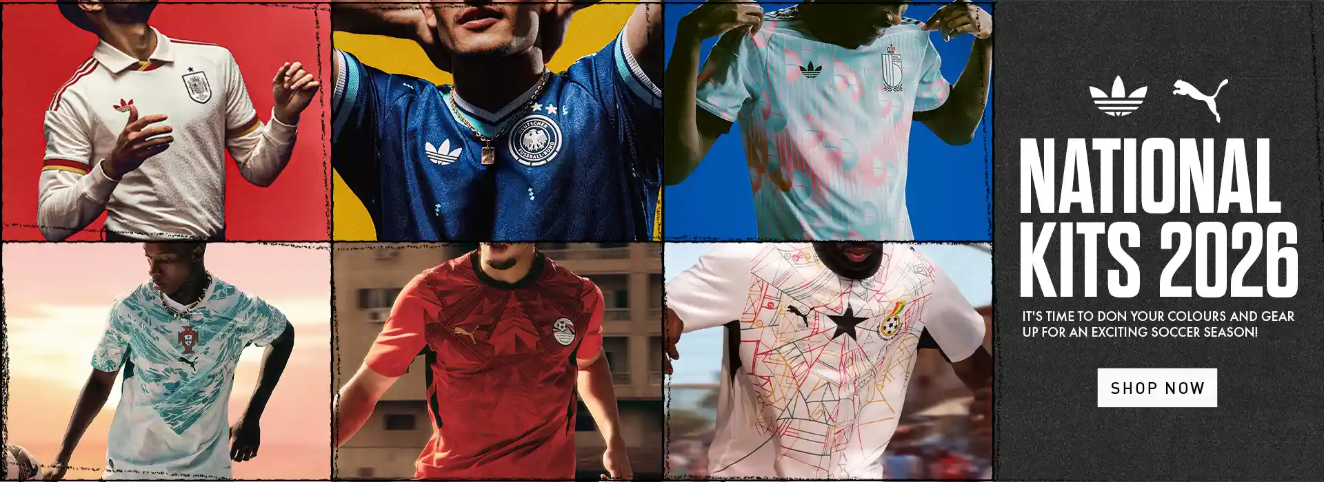 Soccer Central - National Kits 2026 Desktop Banner