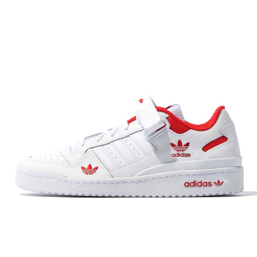 adidas Originals Forum Lo Sneaker Mens White Red
