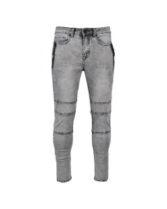 Shop Nautic Spirit Biker Jeans Zip Mens Grey Wash at Studio 88 Online