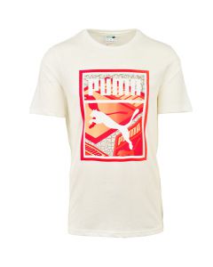 Shop Puma Graphic Box Logo Play T-shirt Mens White at Studio 88 Online