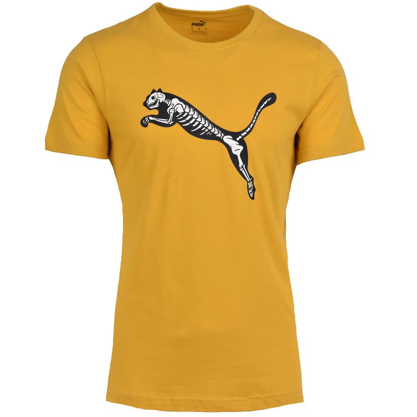Puma MS Skeleton Graphic T-shirt Mens Mineral Yellow