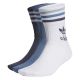 Shop adidas Originals Mid Cut Crew Socks 3 Pairs White Blue at Studio 88 Online