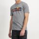 Shop ellesse Striped Logo Print T-shirt Mens Grey at Studio 88 Online