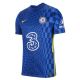 Shop Nike Chelsea F.C. 2021/22 Stadium Home Replica Jersey Lyon Blue Opti Yellow at Studio 88 Online