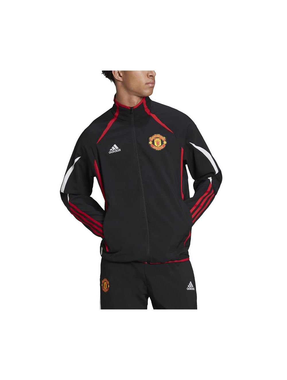 adidas Performance Manchester United Teamgeist Woven Jacket Mens Black