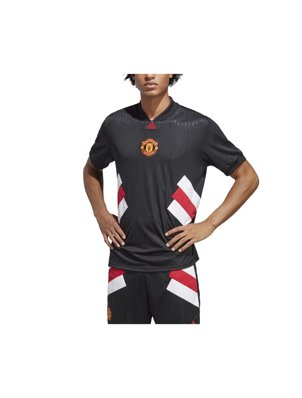 adidas Performance Manchester United Icon Jersey Mens Black