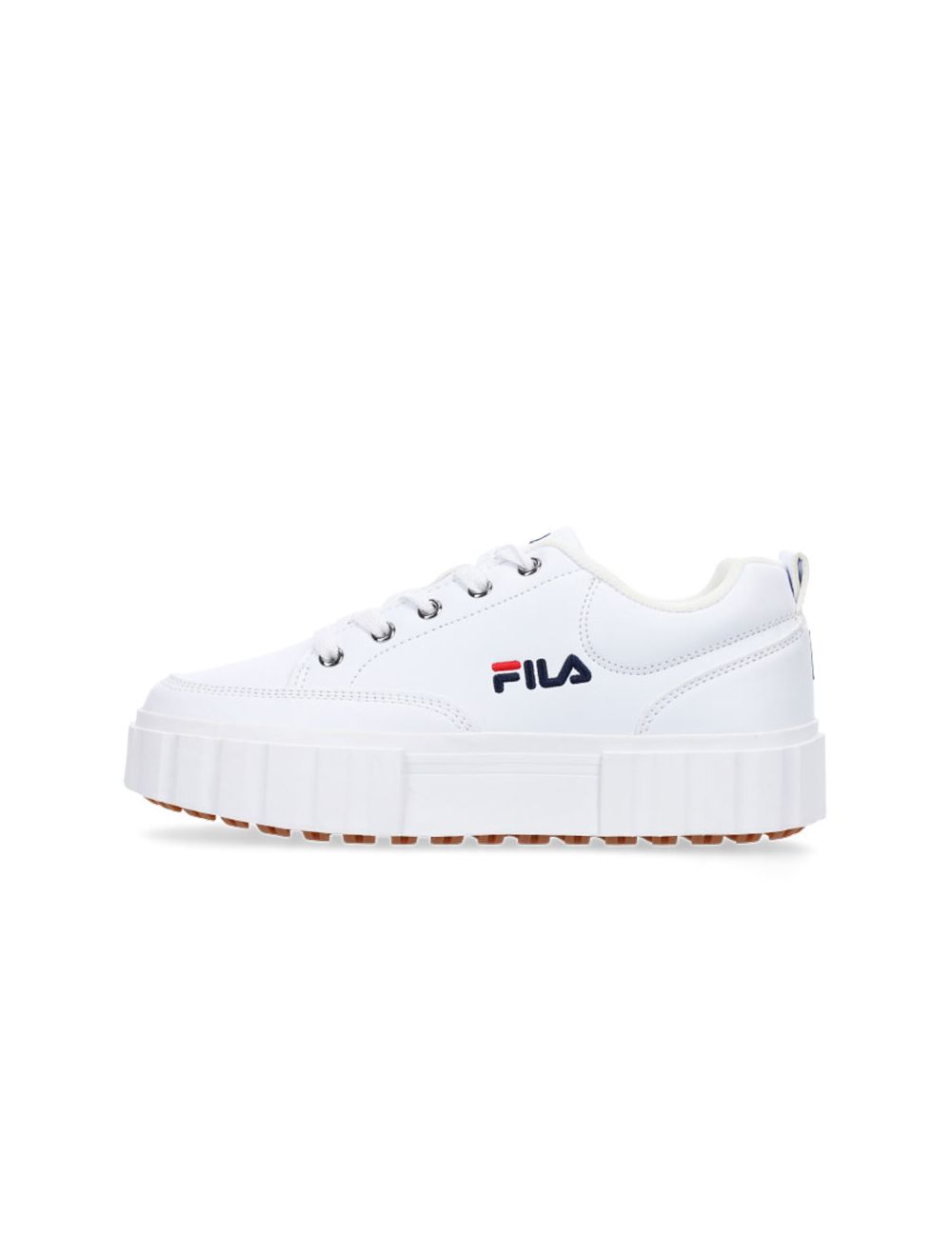 Fila Sandblast Low PU Sneaker Womens White Red Navy