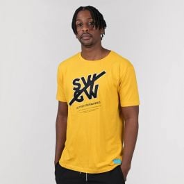 Shop Grey Wolf x Skhanda World Welcome To The Plant T-shirt Mens