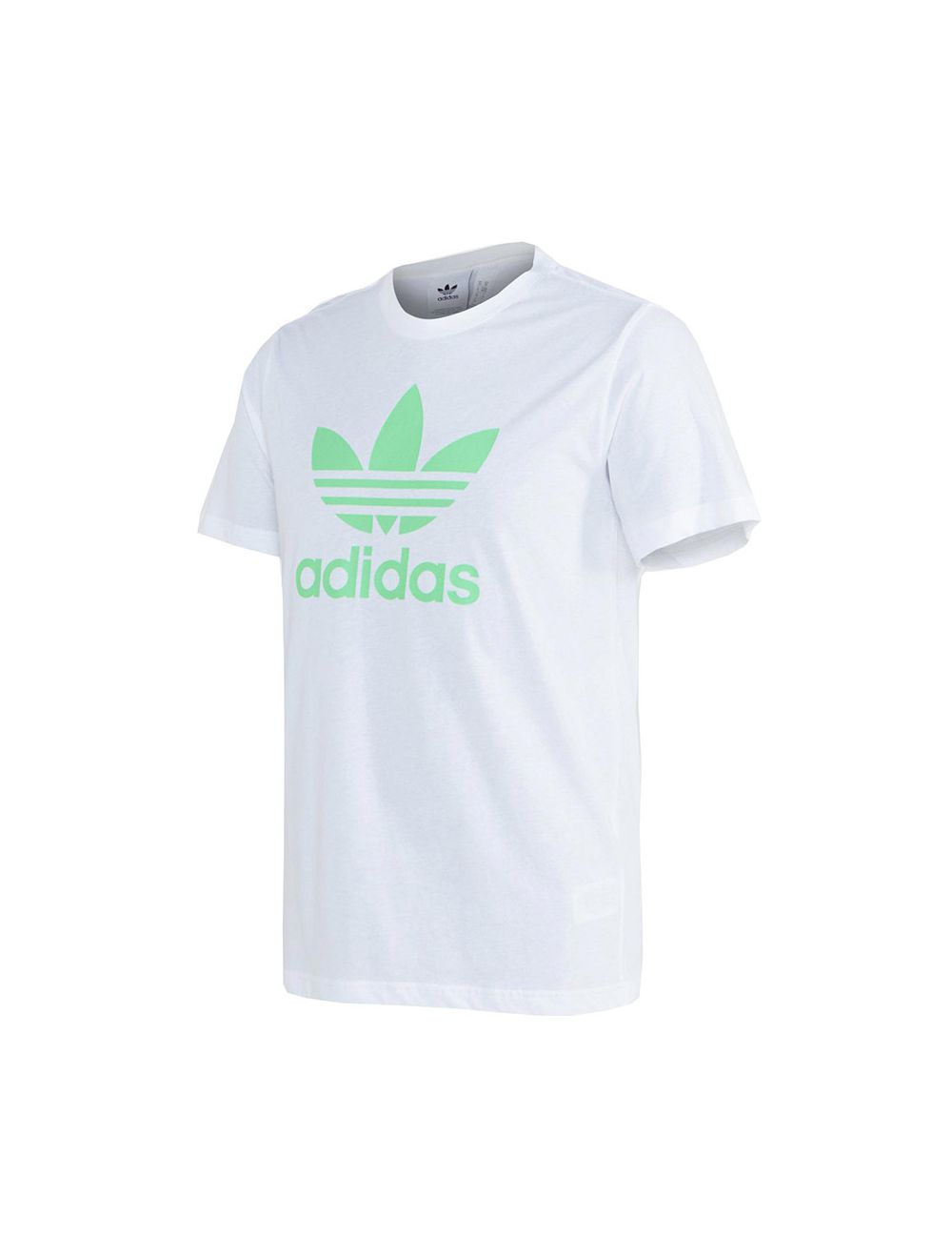 adidas green and white t shirt
