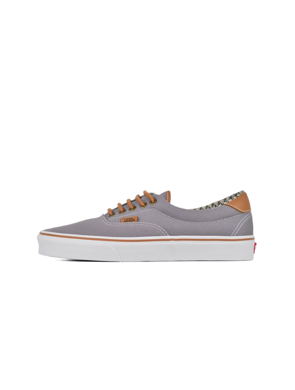 gray vans with brown laces