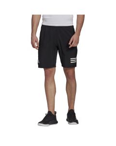 adidas Performance Club 3 Stripe Shorts Mens Black White