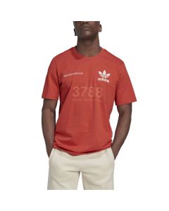 adidas Originals Graphics Mellow Ride Club T-shirt Mens Crew Red