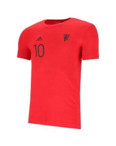 adidas Performance Manchester United Graphics 10 Rashford T-shirt Mens Scarlet