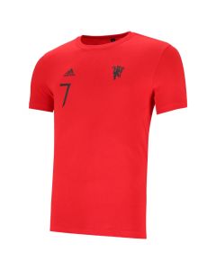 adidas Performance Graphic Cristiano Ronaldo 7 T-shirt Mens Scarlet