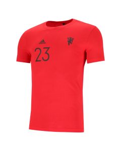adidas Performance Manchester United Graphics 23 Shaw T-shirt Mens Scarlet