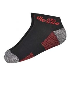 ellesse Trainer Liner Socks Mens Black Red