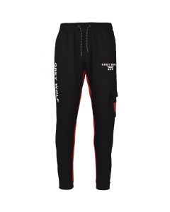 Grey Wolf Contrast Inset Panel Trackpants Mens Black