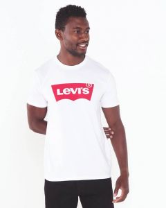 Levi's Graphic In Set Neck T-shirt Mens White