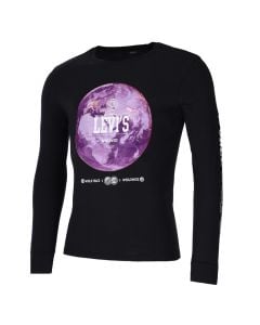 Levi's World Peace Graphic Shirt Mens Black Purple