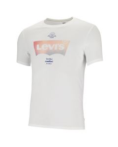 Levi's Graphic Crewneck T-shirt Mens Peace White