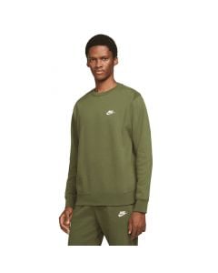 Nike Sportswear Club Crew Neck Sweater Mens Rough Green