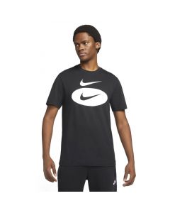 Nike Swoosh Oval T-shirt Mens Black