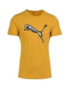 Puma Skeleton Graphic T-shirt Mens Mineral Yellow