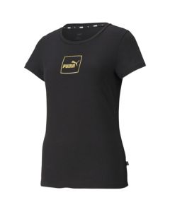 Puma Holiday T-shirt Womens Black Gold