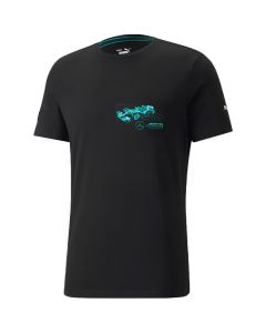 Puma Mercedes AMG Petronas F1 Graphic T-shirt Mens Black