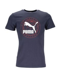 Puma World Graphic T-shirt Mens Parisian Night