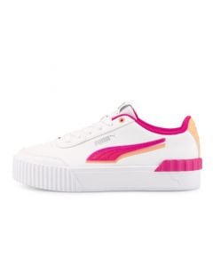 Puma Carina Lift Shadow Sneaker Womens White Peach