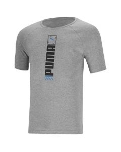Puma Graphic T-shirt Mens Medium Grey