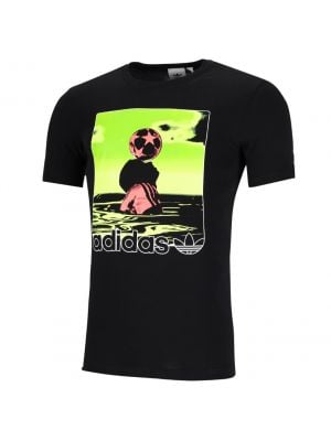Shop adidas Originals Football Surreal Graphic T-shirt Mens Bold Black at Studio 88 Online