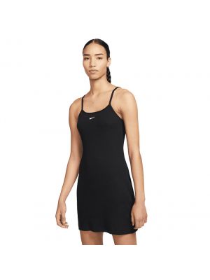 Shop Nike Sportswear Essentials Rib Bodycon Dress Womens Black White at Studio 88 Online