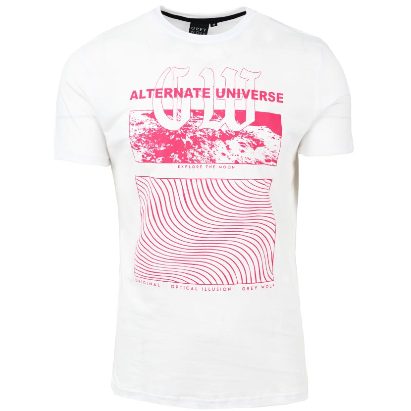 Grey Wolf Alternate Universe T-shirt Brilliant White