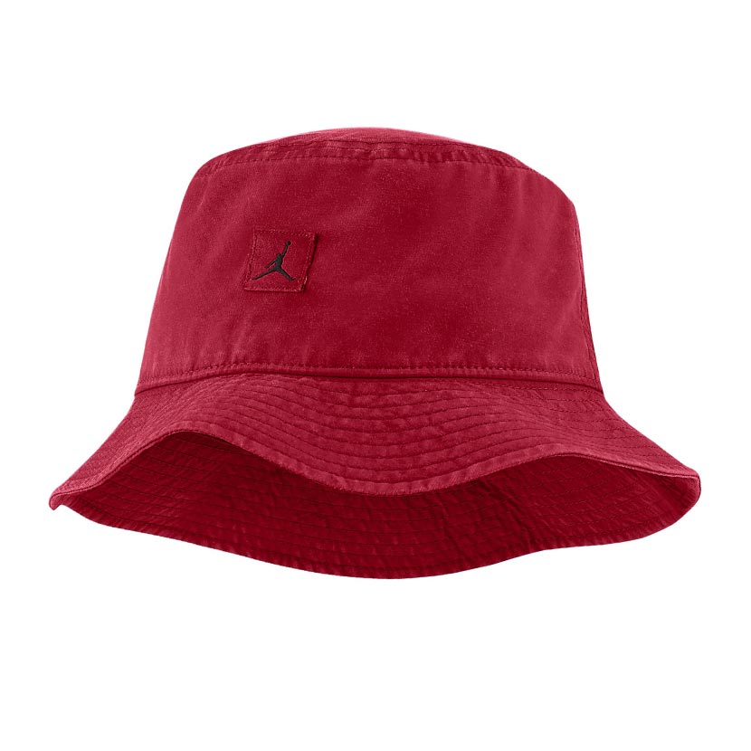 Nike Jordan Jumpman Washed Bucket Hat Gym Red Black