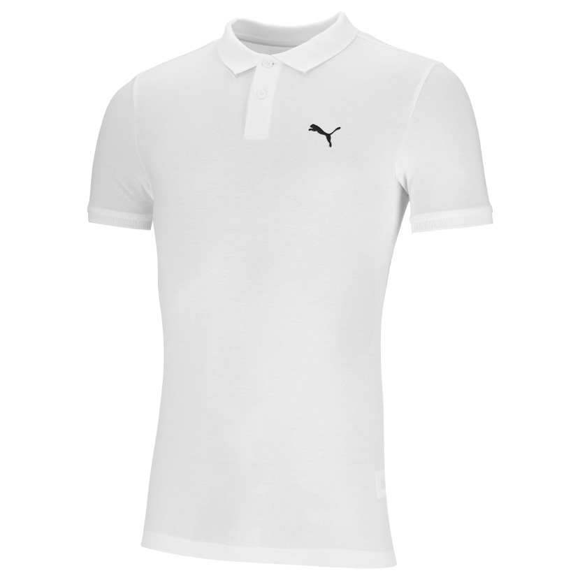 Puma Essentials Pique Polo T-shirt Mens White