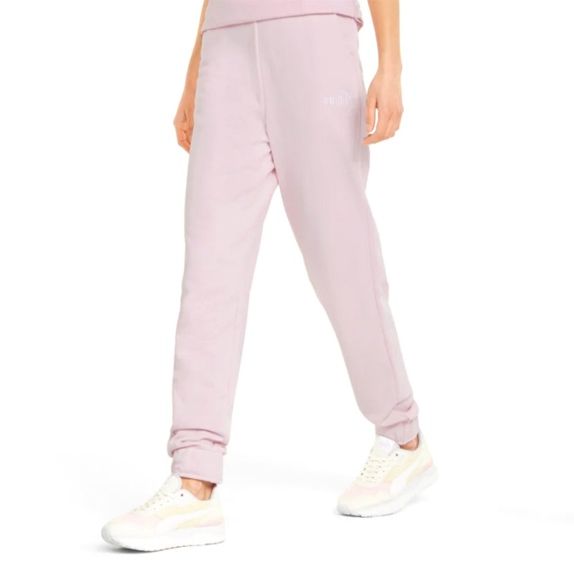 Puma Essentials+ Embroidery Womens Pants Chalk Pink