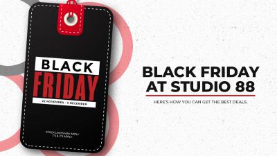 Get Ready for Black Friday Shopping at Studio 88